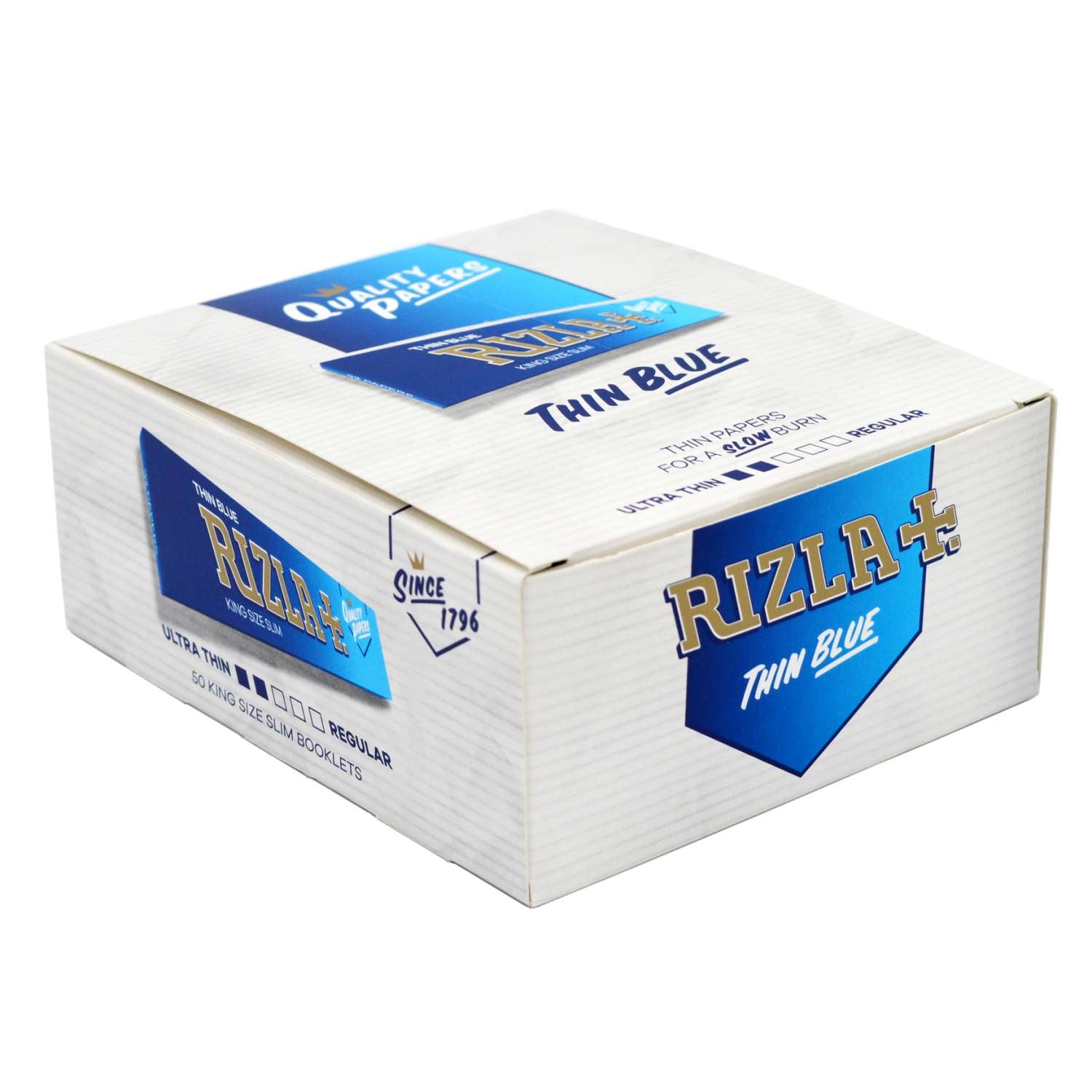 Rizla + Thin Blue Rolling Papers King Size (50 Pcs)